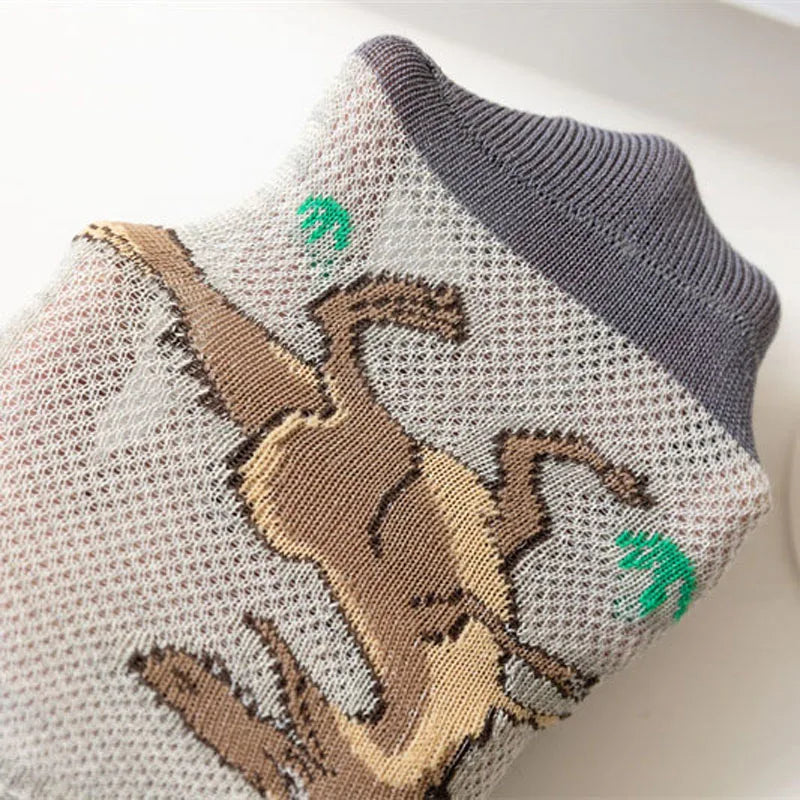 Dinosaur Pattern Socks 5pcs